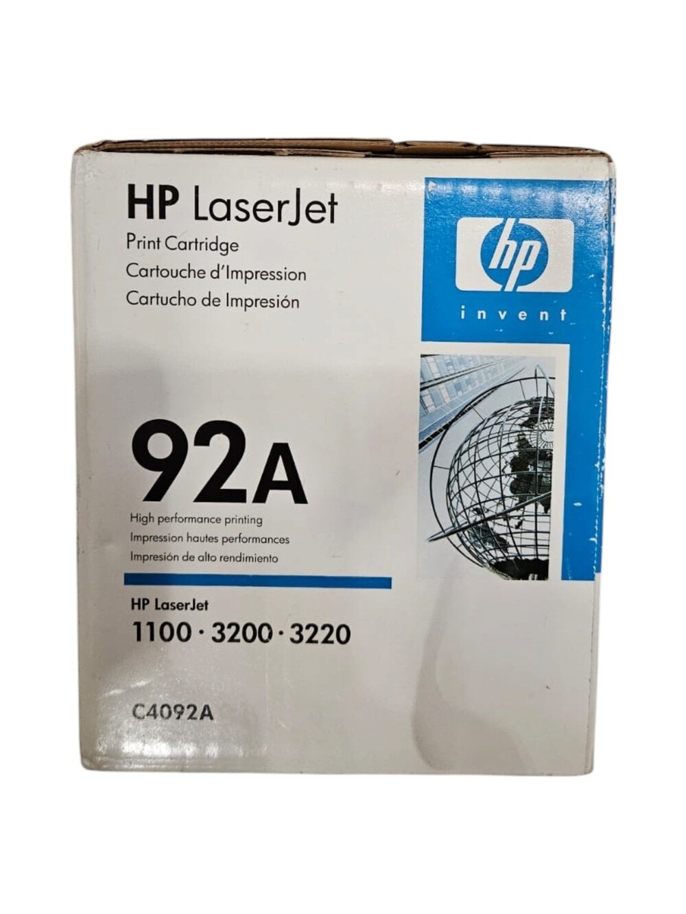 NIB - HP 92A C4092A Black Toner Cartridge for LaserJet 1100 3200 3220